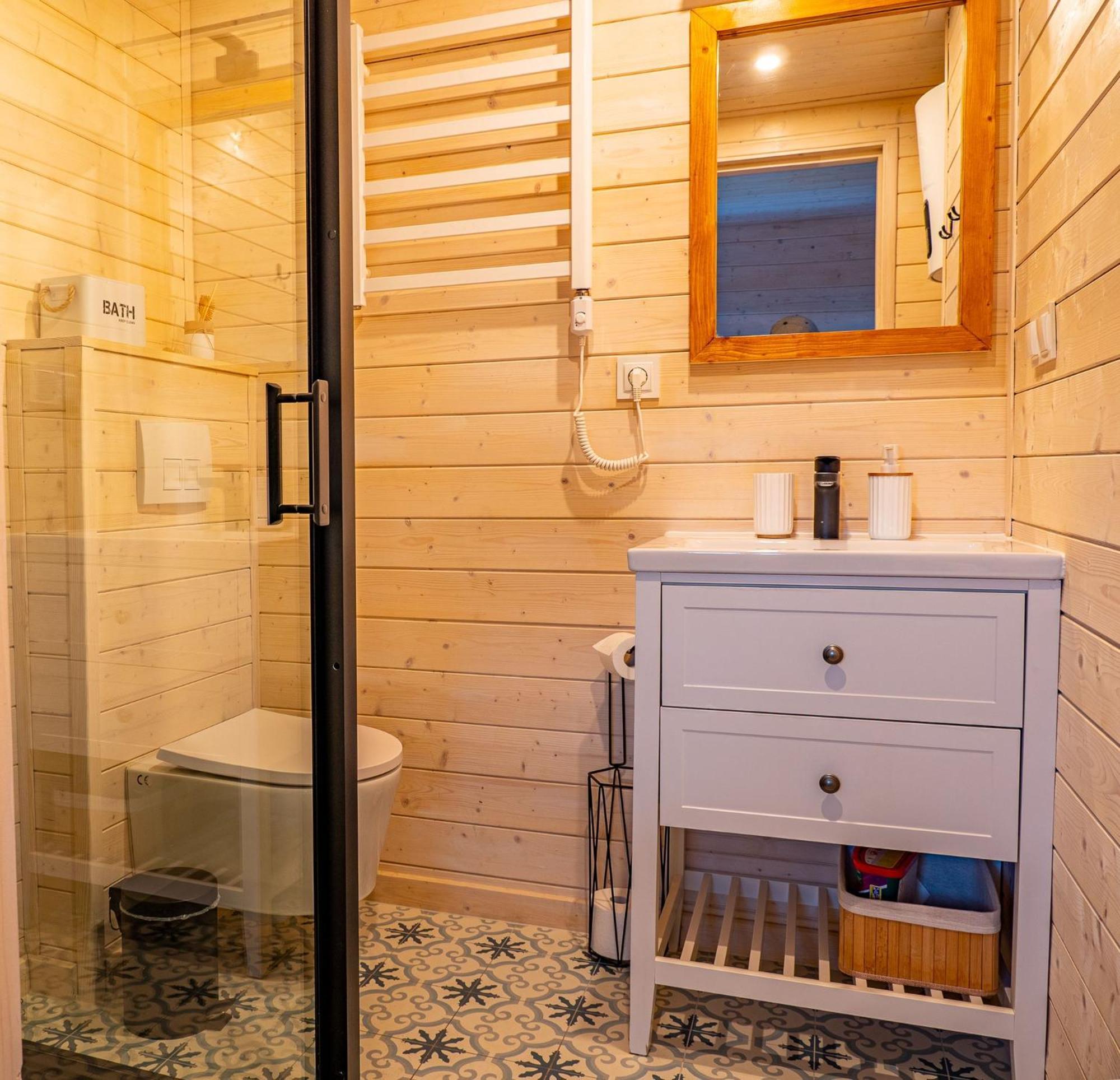 Domek Arkasasino Z Jacuzzi Exteriör bild